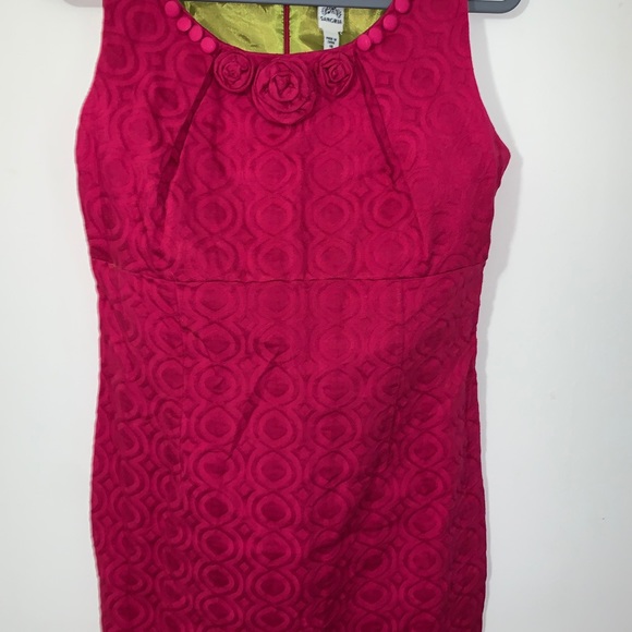 Sangria A Line knee length floral themed dress - Picture 3 of 6